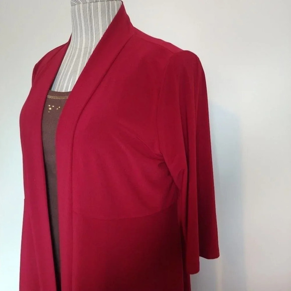 Claire France NWT 3/4 Sleeve Open  Cardigan 1X - Picture 2 of 6